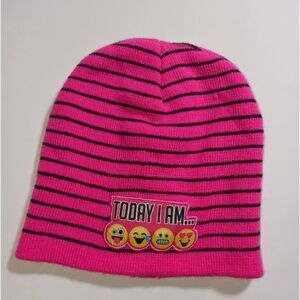 Emojination Today I am Emoji Faces Knit Beanie Cap Hat Smiley-Face One Size